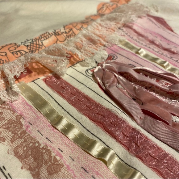 Christian Dior Rare Runway Corset White Pink Ribbon Shirt - Picture 14 of 16